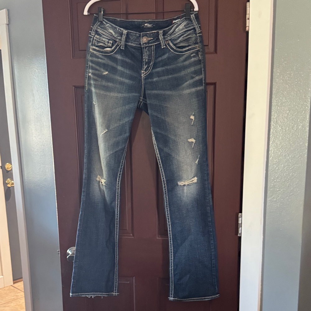 Silver Jeans Women's Blue Boot Cut Jeans